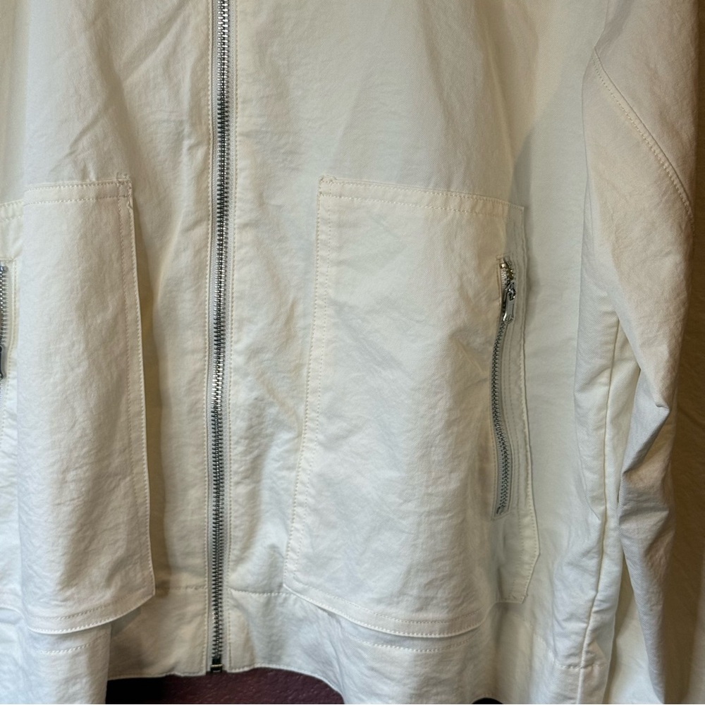 CALIA Women’s Large Thin Bomber Cream Jacket - Picture 4 of 7
